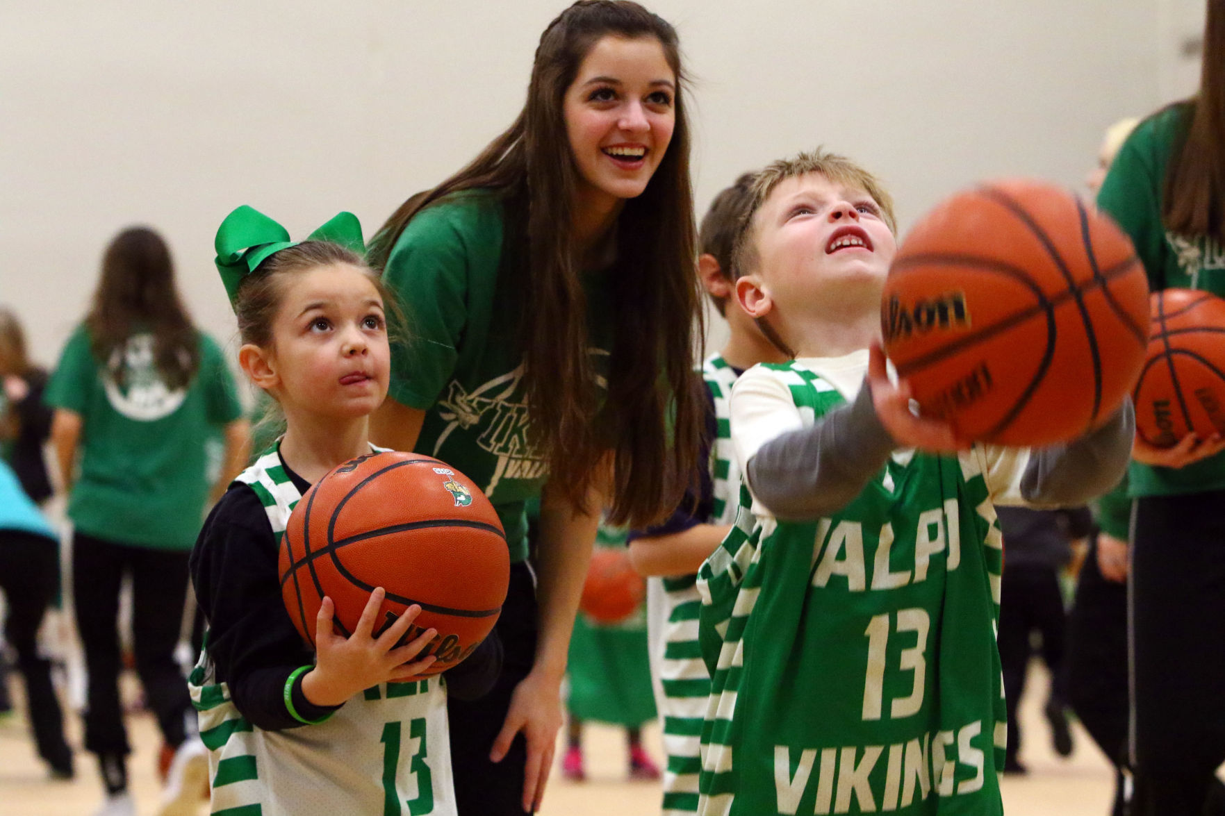 Valparaiso High School girls basketball players visit pen pals